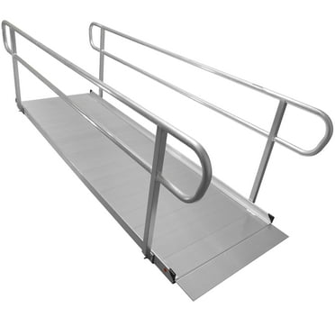 Solid Ramp with Handrails x 36 in Prairie View Industries XPS936 9 ft Solid Ramp with Handrails x 36 in Prairie View Industries XPS936 9 ft
